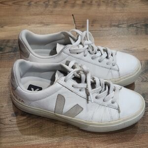 Veja Campo Lace Up Sneakers White Natural Boho Sporty Ecocore Sustainable 8 39